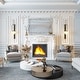 preview thumbnail 4 of 10, Glam Crystal Accent Diamond Art Wall Mirror