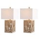 preview thumbnail 3 of 4, SAFAVIEH Lighting 25-inch Turner LED Table Lamp (Set of 2) - 13"W x 13"D x 25"H