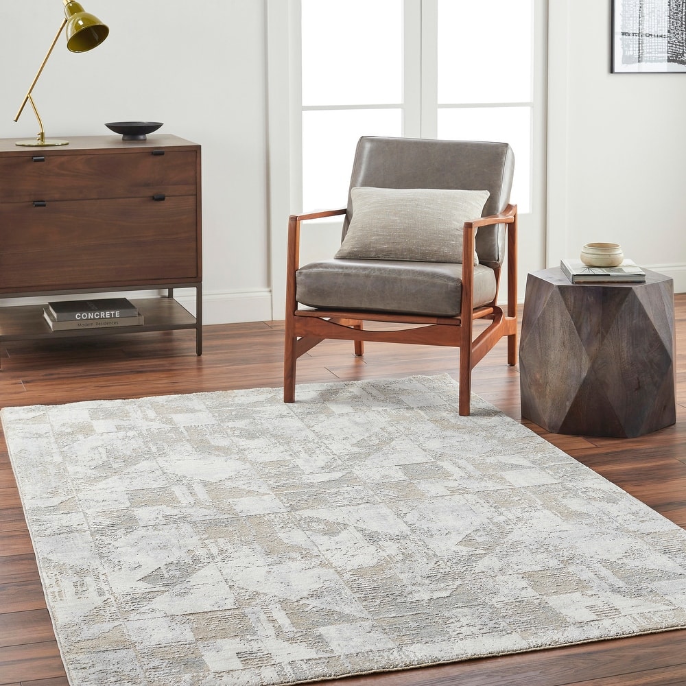Leilae Abstract Color Block Area Rug