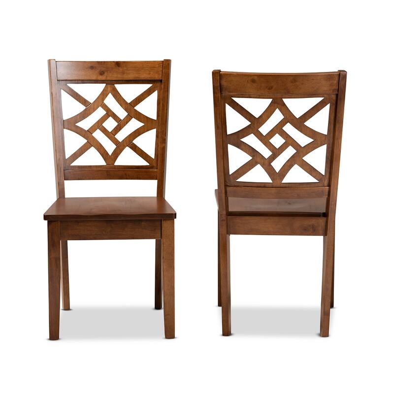 Nicolette Modern and Contemporary Transitional 2-PC Dining Chair Set
