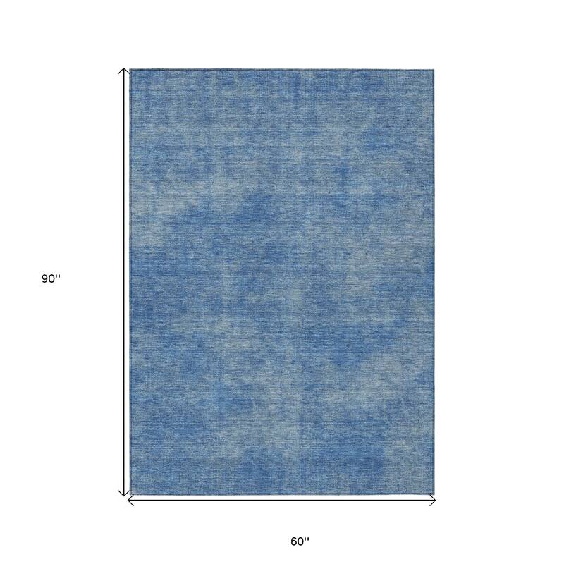 HomeRoots Solid Color Transitional Rectangle Outdoor Rug