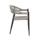 preview thumbnail 9 of 32, Furniture of America Holcomb Modern Wicker Rope Curved Patio Dining Arm Chair