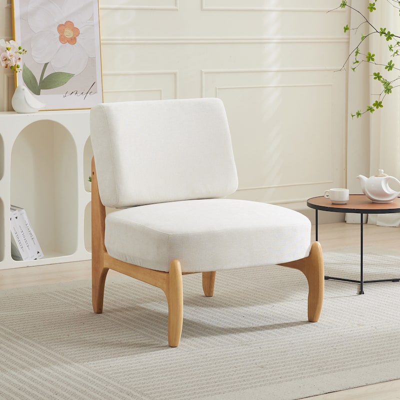 Modern Teddy Slipper Chair Armless Lounge Sofa