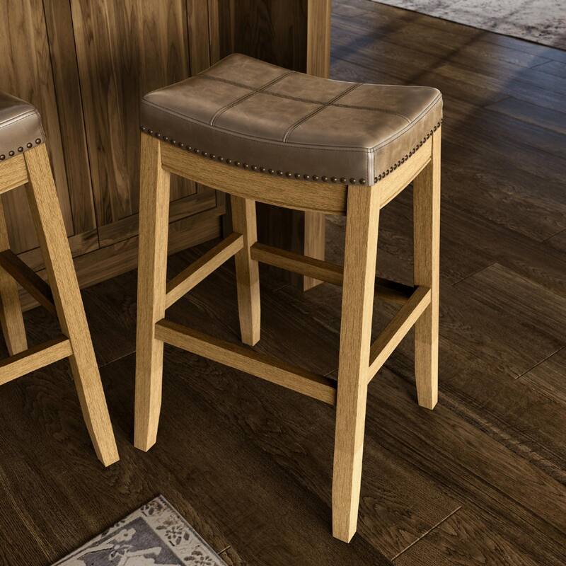 Maven Lane Sophia Saddle Kitchen Dining Stool
