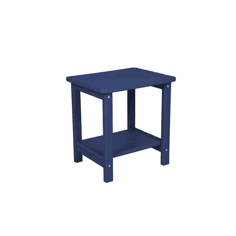 Outdoor Wood Rocking Chairs Set with Side Table, 3-Piece