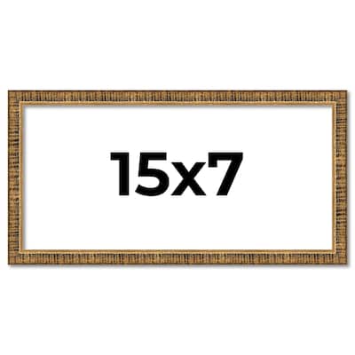 15x7 Frame Gold Solid Wood Picture Frame - Complete Modern Photo Frame