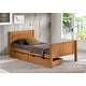 preview thumbnail 12 of 25, Alaterre Harmony Solid Wood Platform Bed Cinnamon - Storage Bed - Twin