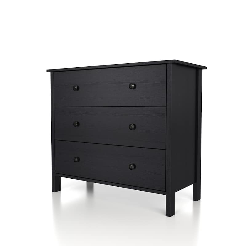 DH BASIC Transitional 34-inch Wide 3-Drawer Neutral Youth Dresser by Denhour
