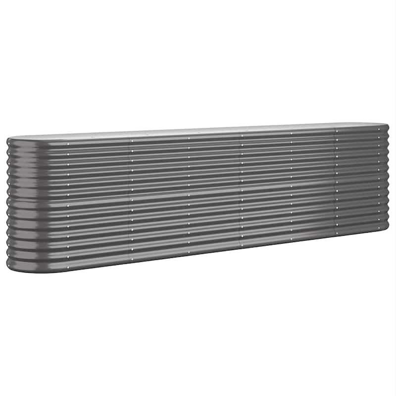 vidaXL Garden Raised Bed Patio Outdoor Raised Planter Box Powder-coated Steel