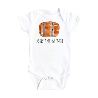Beer Assistant - Baby Boy Girl Clothes Infant Bodysuit Funny Cute Newborn