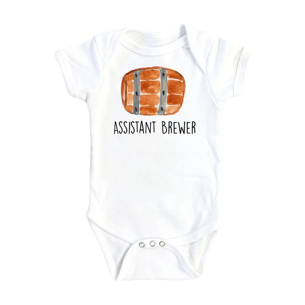 Beer Assistant - Baby Boy Girl Clothes Infant Bodysuit Funny Cute Newborn