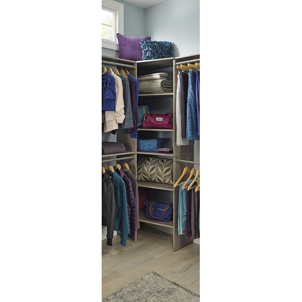 ClosetMaid SuiteSymphony 31.75 inch Wide Corner Shelf Unit On