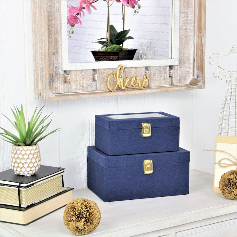 Canter Isle Linen Decorative Box Set