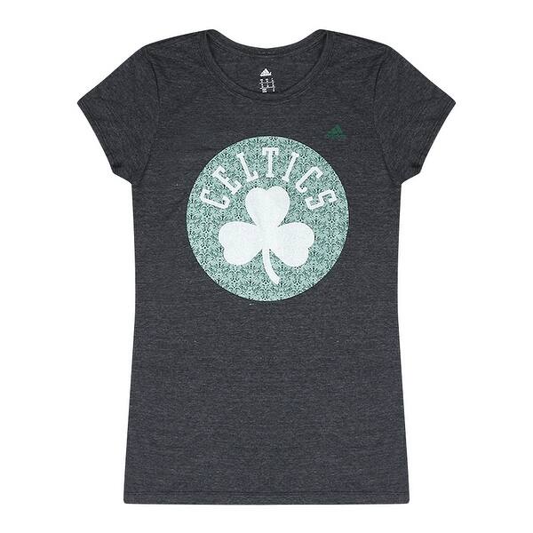 Shop Adidas Nba Boston Celtics Women S Grey T Shirt Green