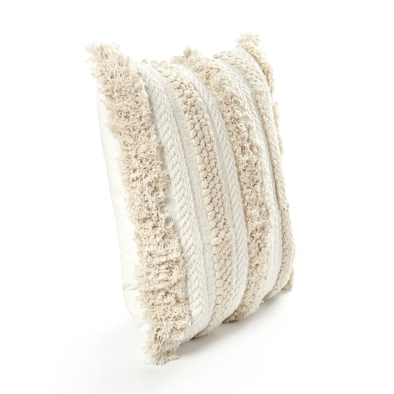 Lush Decor Wilbur Tufted Cotton Decorative Pillow Cover