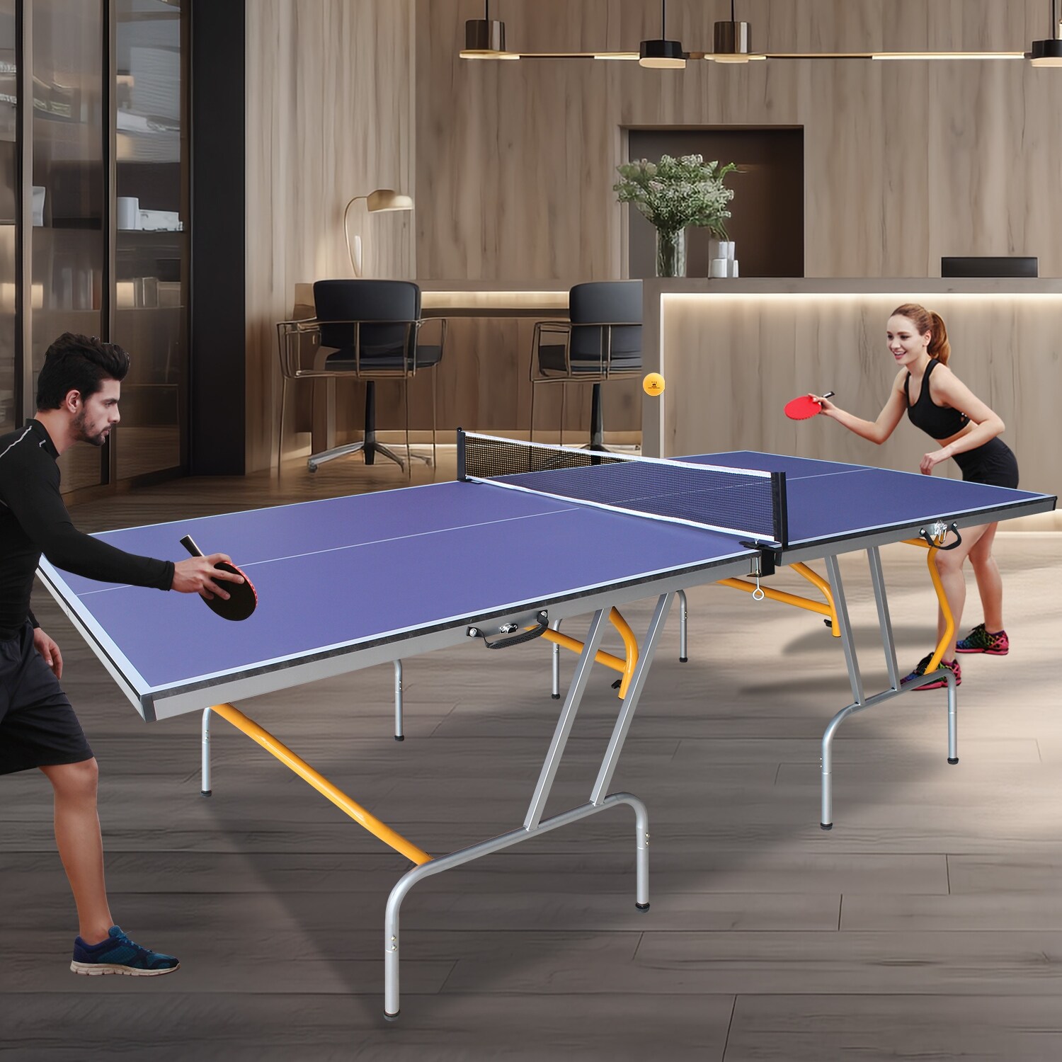 Professional Outdoor Table Tennis Tables 8ft Mid Size Portable Ping Pong Table Game Bed Bath Beyond 41317569