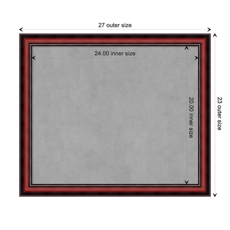 Amanti Art Rubino Cherry Scoop Framed Magnetic Board - Board Size 24x20