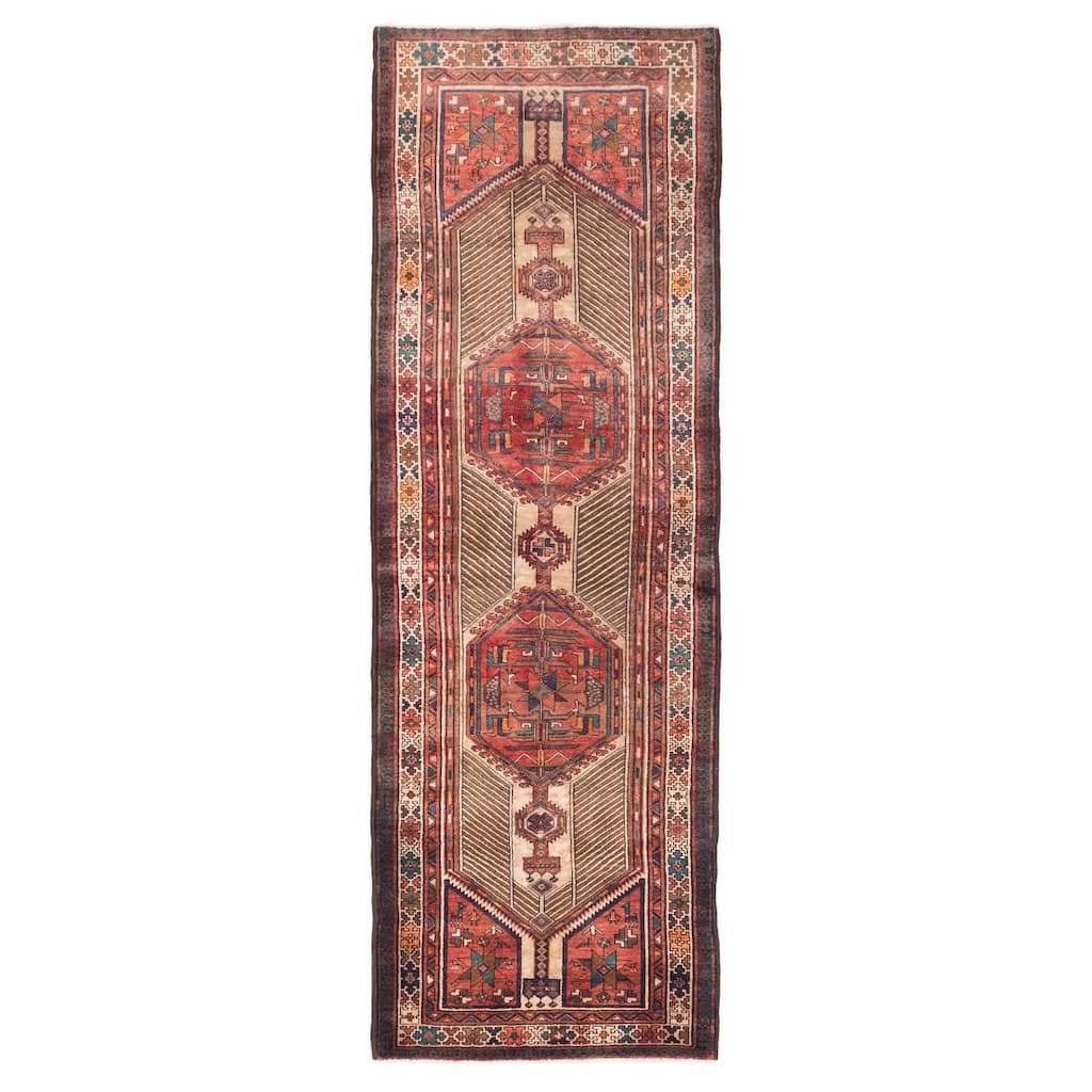 ECARPETGALLERY Hand-knotted Konya Anatolian Red Wool Rug - 3'5 x 10'6