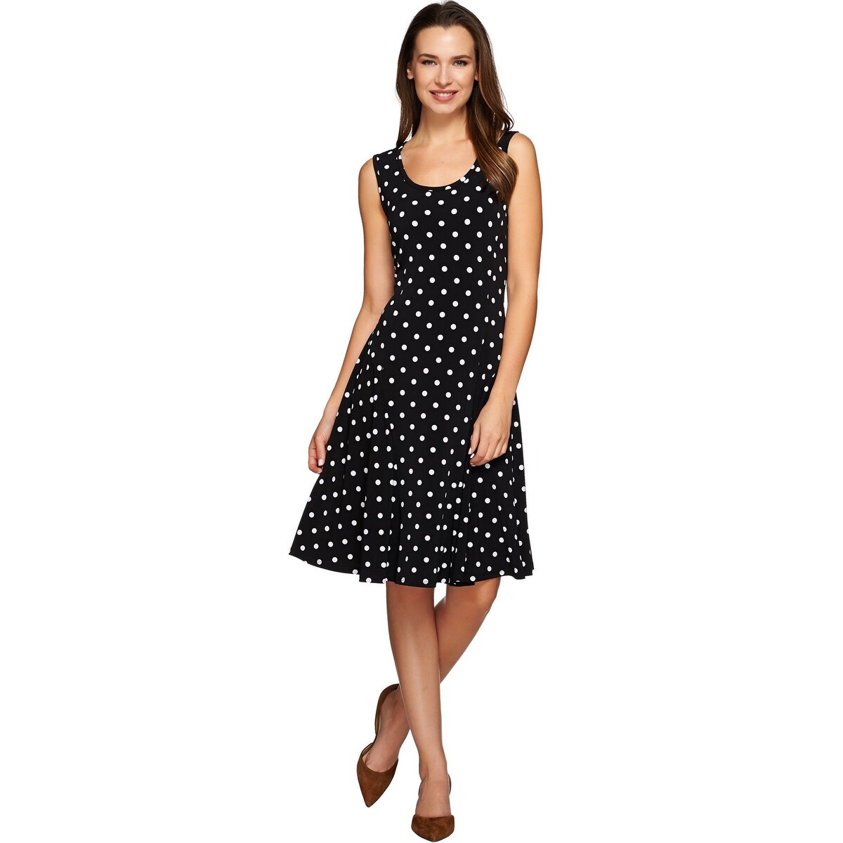 susan graver polka dot dress