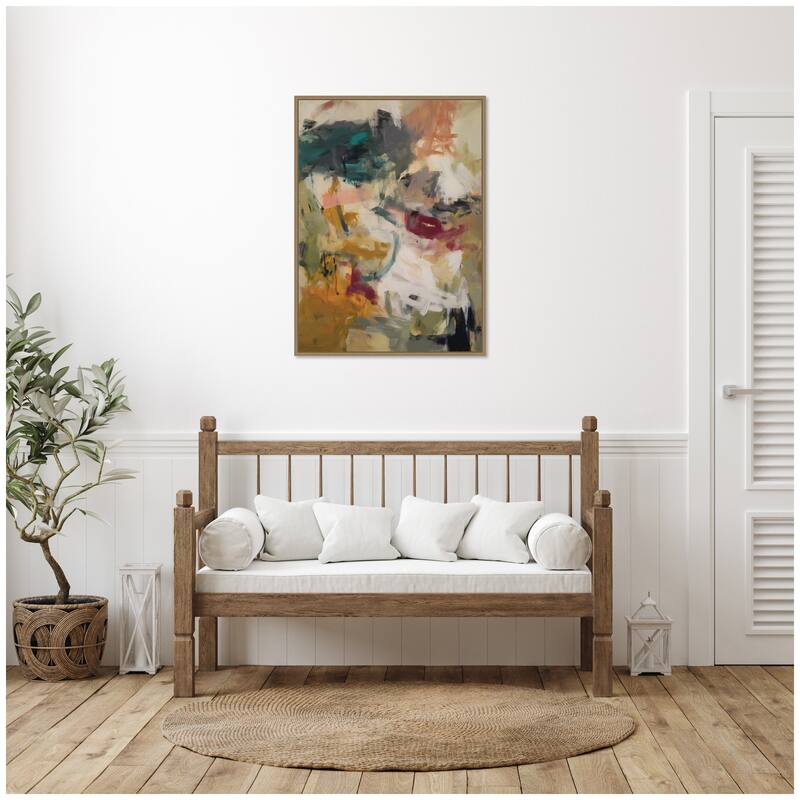 Kate and Laurel Painted Storm No. 1 by Amy Lighthall Framed Canvas Wall Art Print