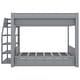 preview thumbnail 11 of 34, Wood Convertible Full Size Bunk Bed with Storage Staircase,Bedside Table and 3 Drawers