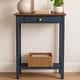 preview thumbnail 4 of 20, Marnie Two-tone 1-drawer Solid Wood Console Accent Table with Shelf by East at Main