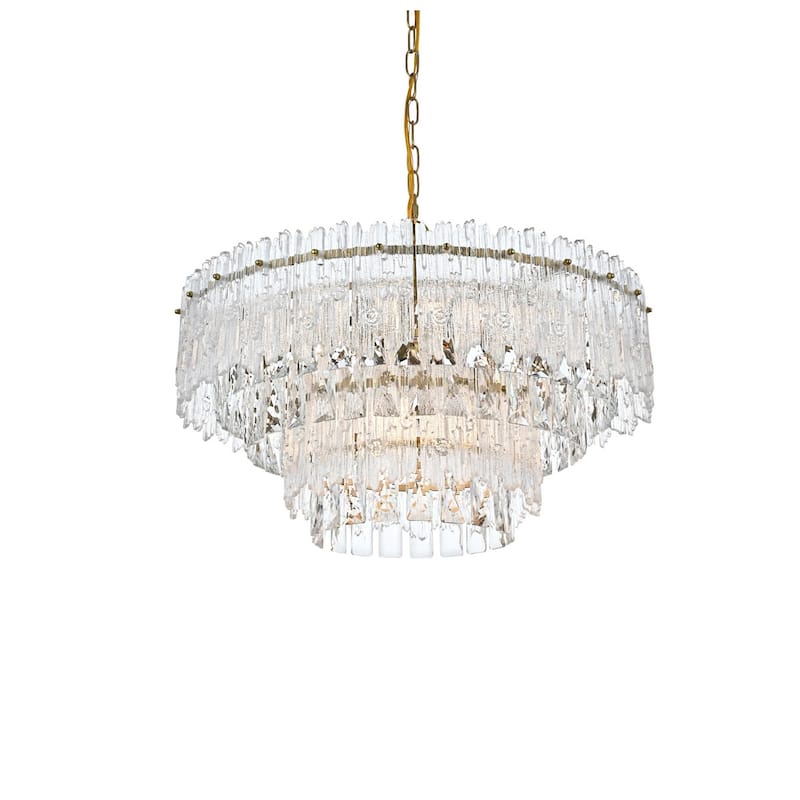 Elegant Lighting 1780D21 Emilia 6 Light 21" Wide Crystal Pendant