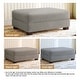 preview thumbnail 23 of 56, Modern Corduroy Fabric Oversized Accent Ottoman
