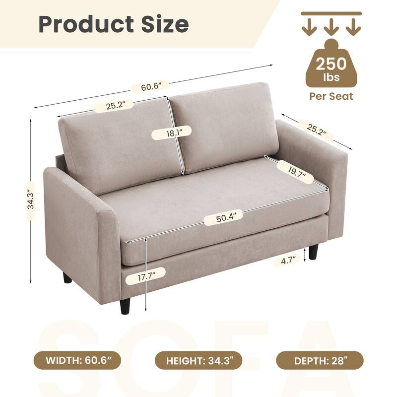 Snow Velvet Sectional Sofa
