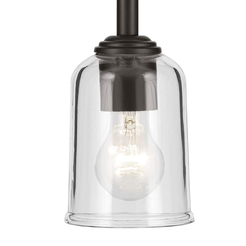Kichler Lighting Shailene 1-Light Mini Pendant Light with Clear Glass