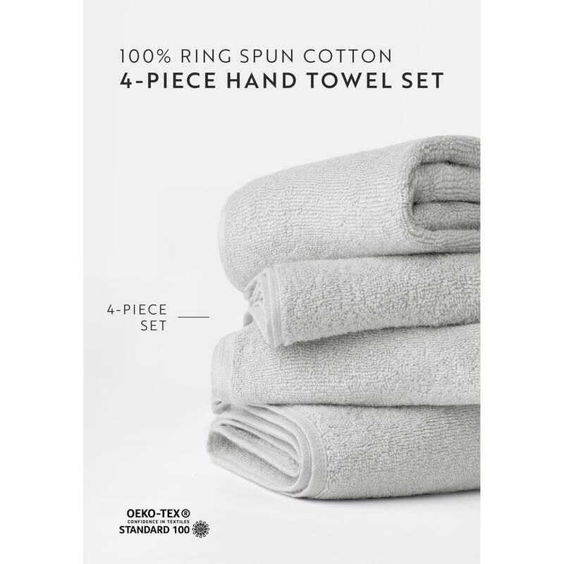 Becky Cameron 4-Piece Ultra Soft Cotton Hand Towel Set