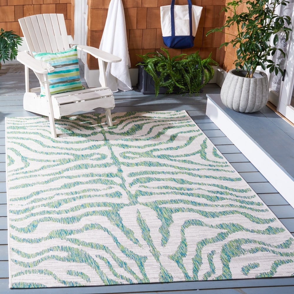 SAFAVIEH Courtyard Kalyonka Indoor/ Outdoor Waterproof Patio Backyard Rug