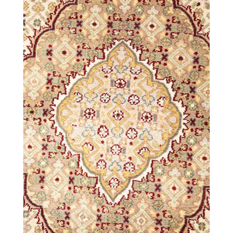 Overton Hand Knotted Wool Vintage Inspired Traditional Mogul Red Area Rug - 8 x 10