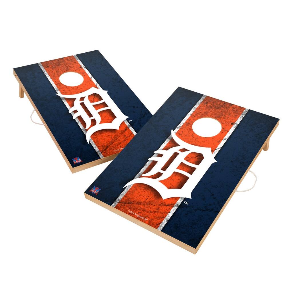 Vintage Detroit Tigers MLB Regulation 2x4 Cornhole Set