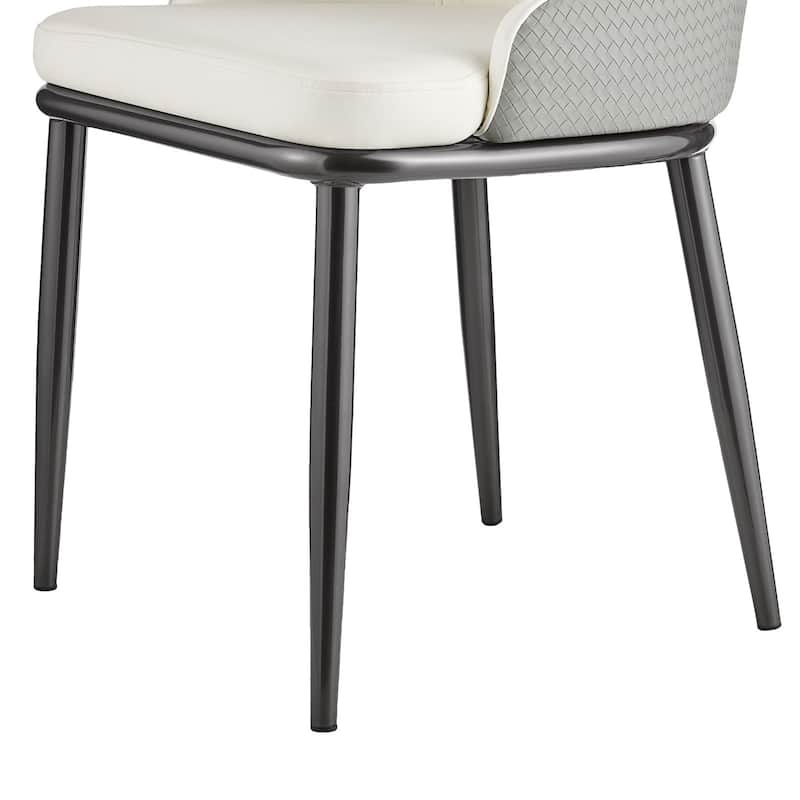 Faux Leather Upholstered Dining Chairs, Set of 4 - 18.1"W x 21.3"W x 36.6"H