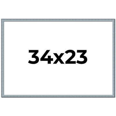 34x23 Frame Rustic Sky Blue Solid Wood Picture Frame | 0.75 Inch