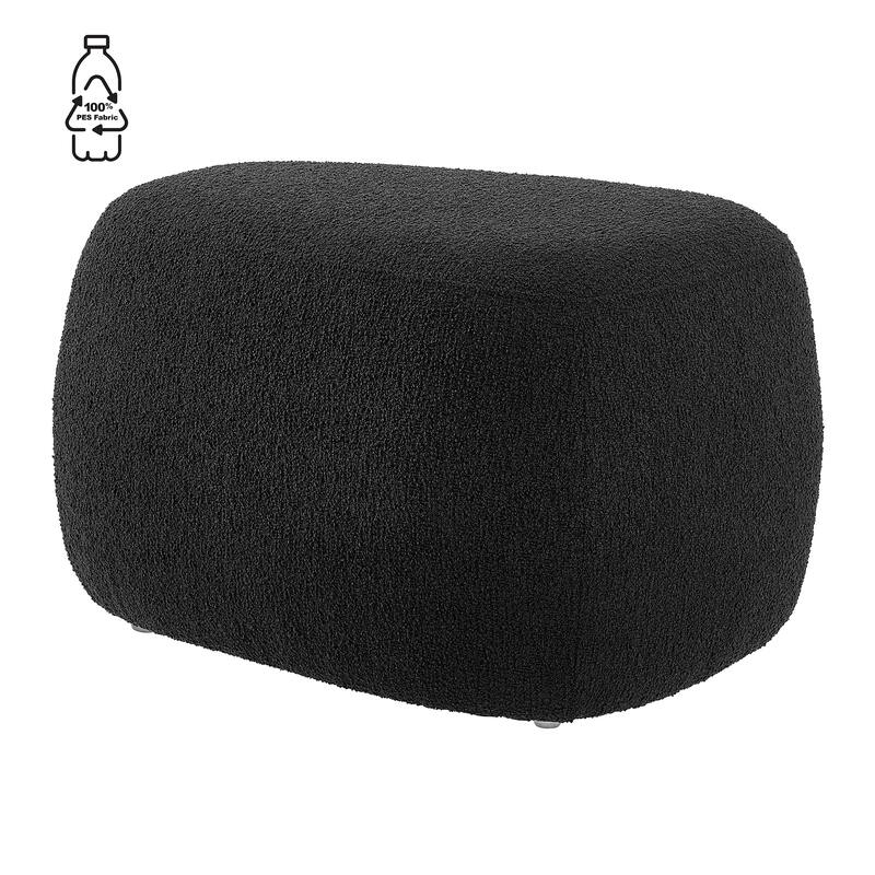 NPD Furniture Carlese Boucle Big/Small Ottoman - Small - Palladian Charcoal