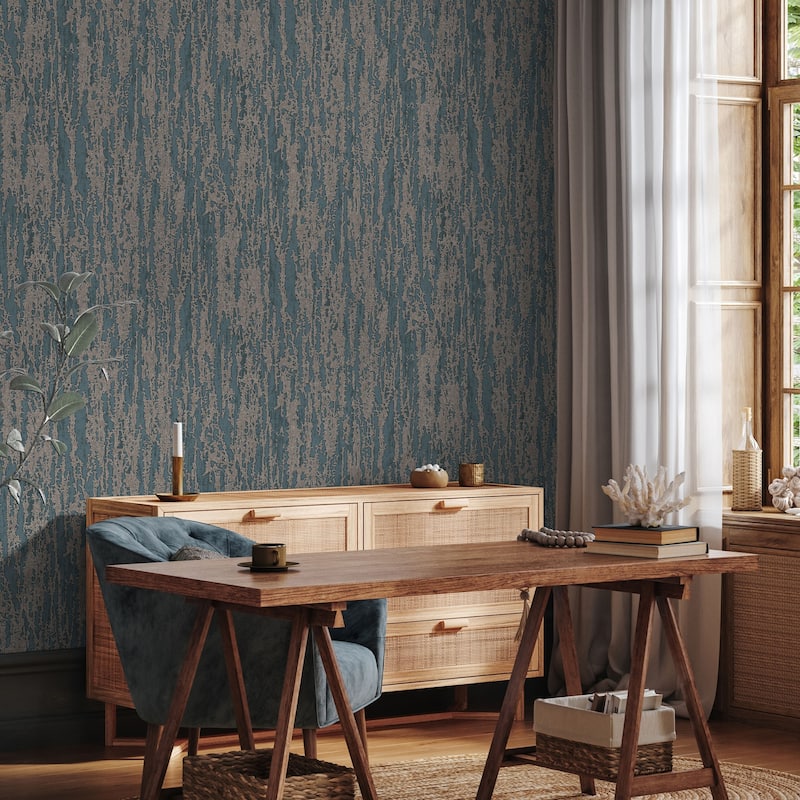 Urban Chic Metallic Accent Modern Abstract Wallpaper