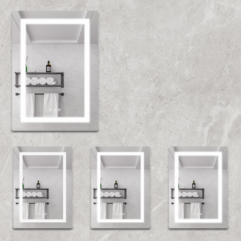 Bathroom Wall Mounted Medicine Cabinet with Mirror with LED Lights