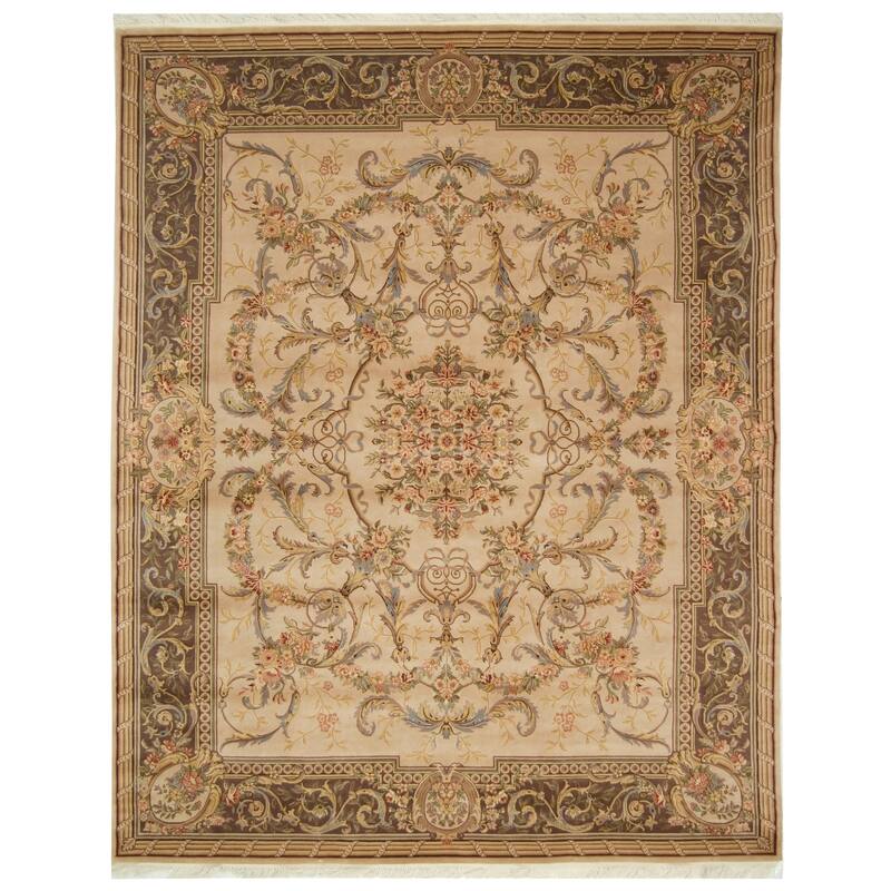 SAFAVIEH Couture Hand-knotted Royal Kerman Tiberia Traditional Oriental Wool