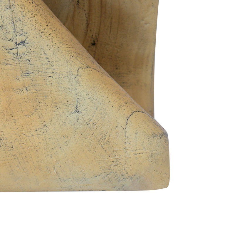 Twist Shape Side table, Wood-like texture