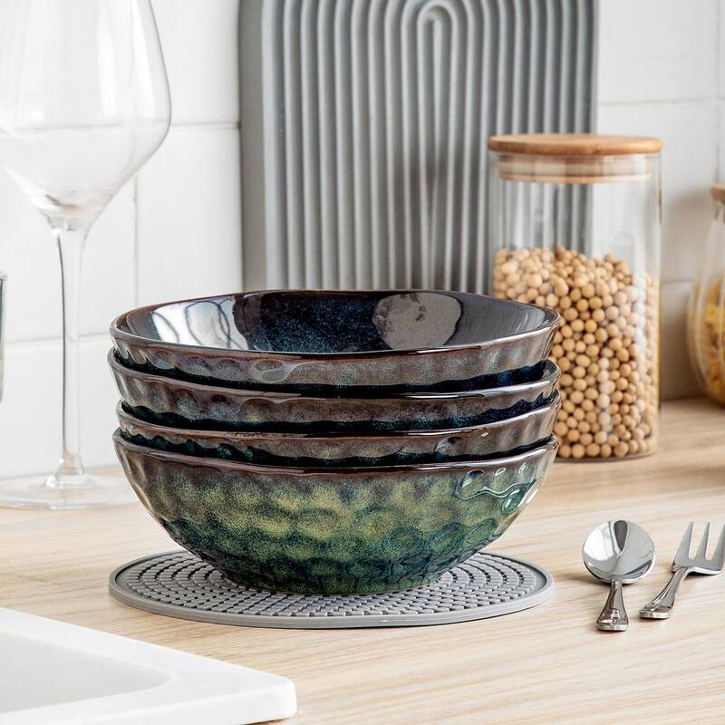 vancasso Starry Stoneware 4-Piece 24 Oz Cereal Bowl - round