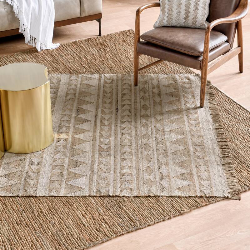 The Curated Nomad James Handwoven Jute Area Rug - 5'x8' - Ivory/Natural