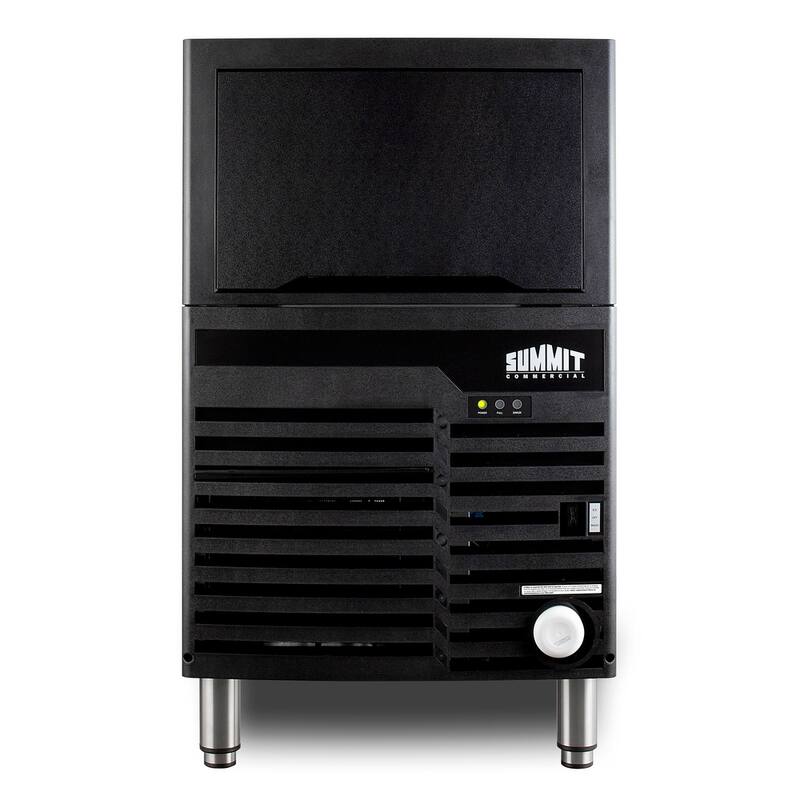 Summit 21 Inch Wide 27 Lbs. Capacity Free Standing Commercial Ice - Black