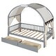 preview thumbnail 17 of 19, Twin Size Kid's Bed With Arched Roof and 2 Drawers