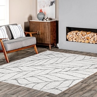 Nuloom Boyce Contemporary Leaves Area Rug - 2' x 8' Runner