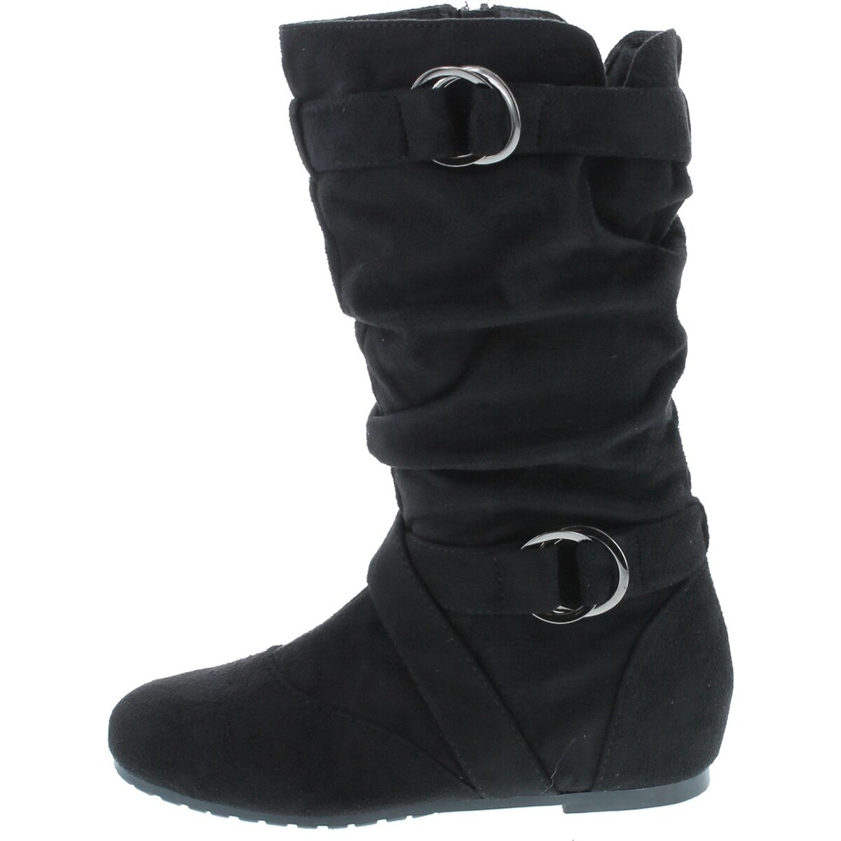 flat heel slouch boots