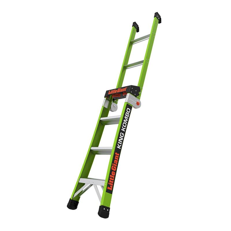 Little Giant King Kombo Professional 4'-7' Fiberglass 3-in-1 Ladder