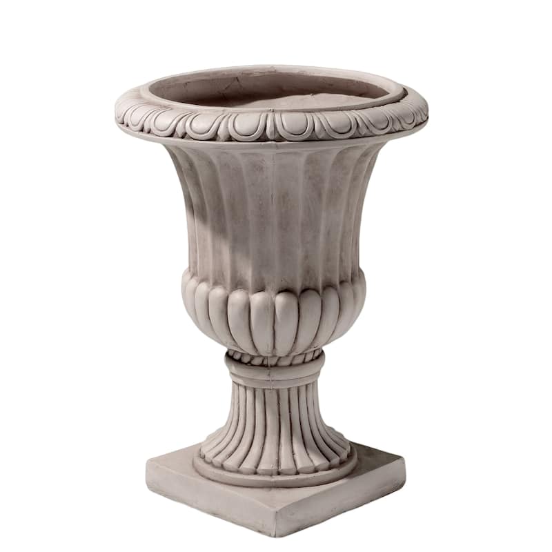 Antique White Italian Urn Planter - Antique White