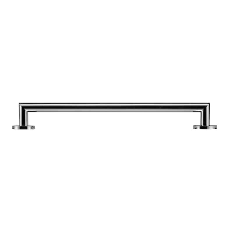 Croydex 23.6 Inch Modern Stainless Steel Grab Bar with Concealed Fittings, Chrome